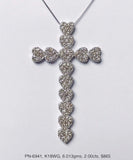 Cross set chain pendant